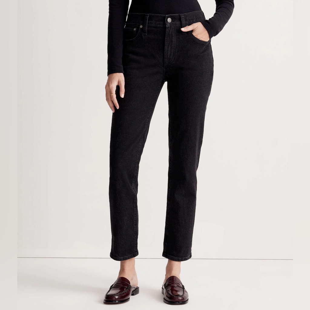 Madewell The Mid-Rise Perfect Vintage Jeans In Black